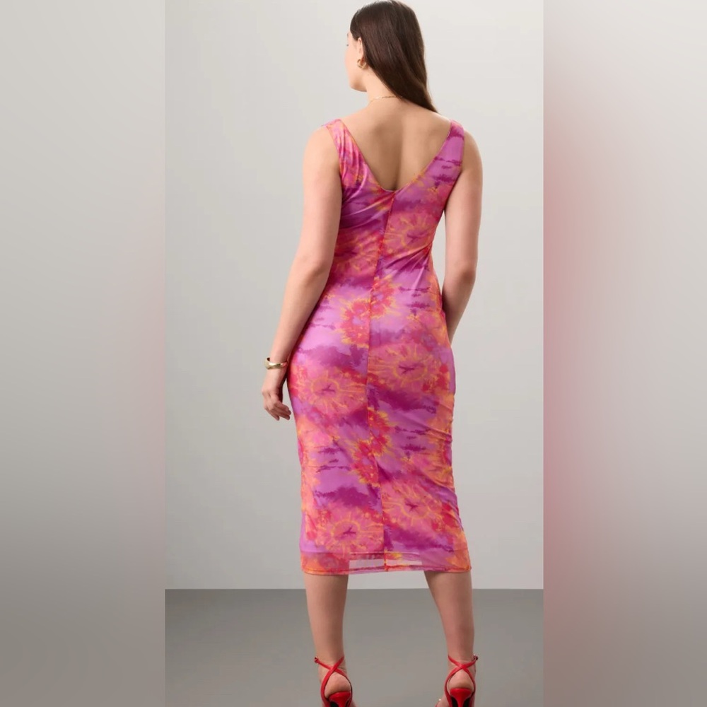 Ronny Kobo Pink and Purple Tie-Dye Dress- Flaw - Picture 4 of 6